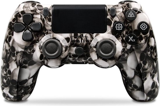 Draadloze gamecontroller geschikt voor PS4/Pro/Slim/PC-Bluetooth gamepad-met dubbele vibratie-Koptelefoonaansluiting-Zes-assige sensor-LED-lichtbalk en touchscreen-functionaliteit-geschikt voor ps4 controller-geschikt voor playstation 4