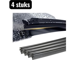 4 stuks - Ruitenwisser - Universele Ruitenwisser Rubbers - 14-28 inch / 350 mm-700 mm - Auto-onderdelen - Universele ruitenwisserblad - Vervangingsset voor Flatblade en Traditionele Wissers - Zwart