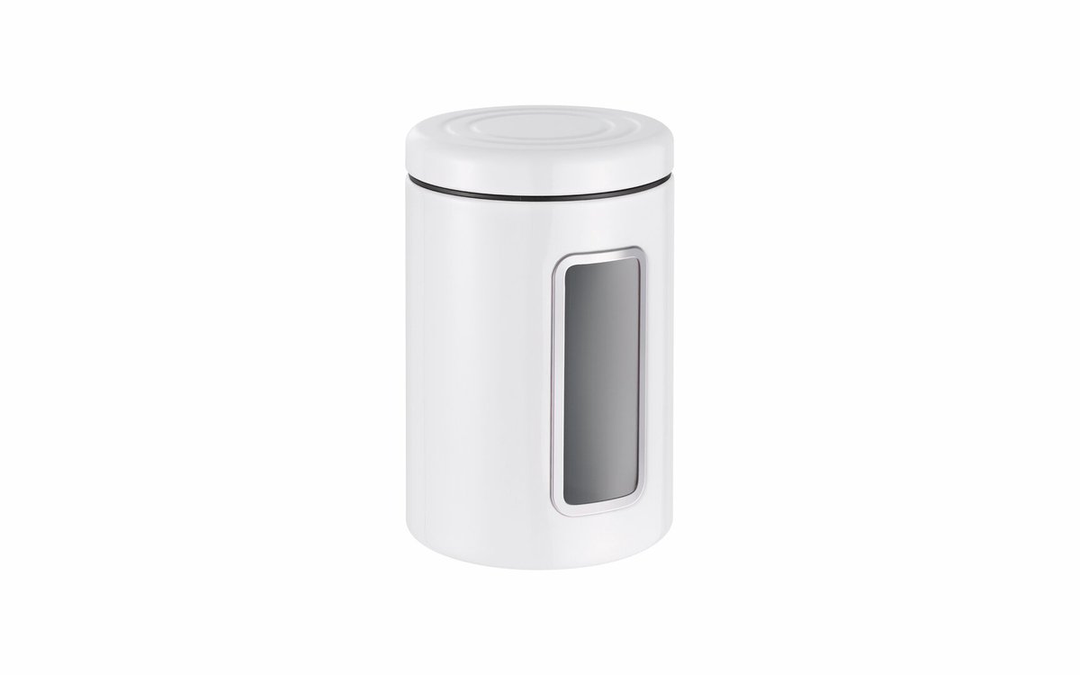 Voorraadpotje Classic Line wesco - Voorraadbus - Voorraadpot - Wit - Koffiecups - Suiker - Kruiden - opbergen - Met Kijkvenster - Luchtdicht- WESCO®