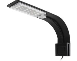 GELLDG Aquariumlamp - Ultradunne clip-on - Wit en blauw licht - 10W LED aquariumlamp - 24 LED-chips - Geschikt voor aquariums, watertanks, kunstmatige rotspartijen en aquariumverlichting.