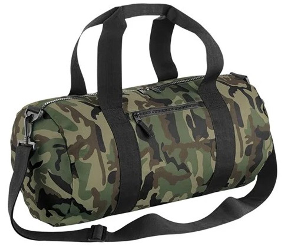 Jungle Camo barrel bag - Reistas - Duffle Bag. Kleur Camouflage groen.