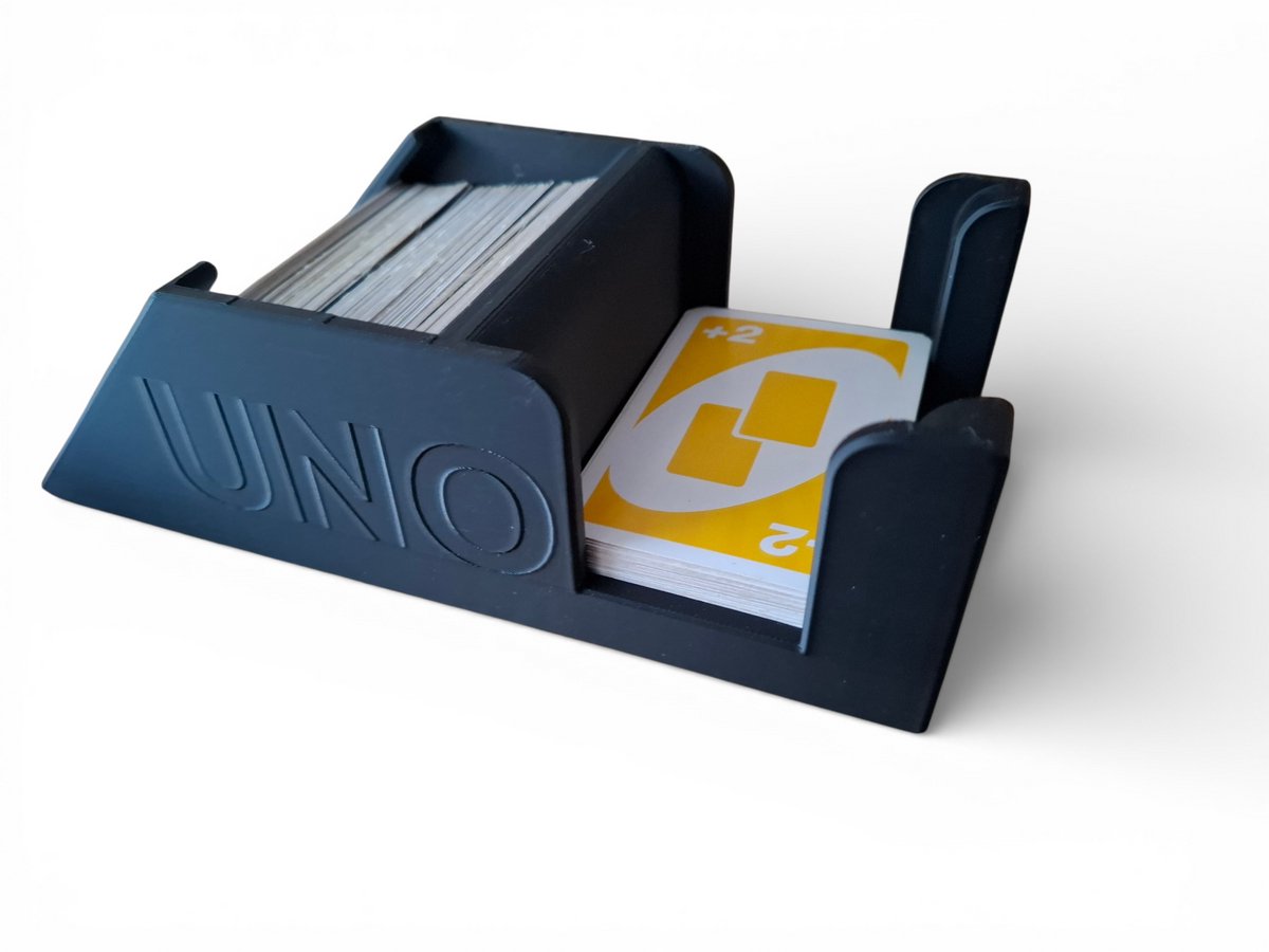 UNO Kaartdispenser met Aflegstapel – Slim & Comfortabel Spelen – 3D Geprint