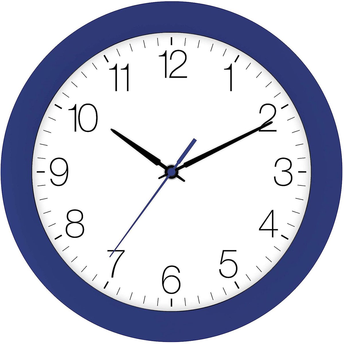 Tijdsein gestuurde wandklok, navy blauw