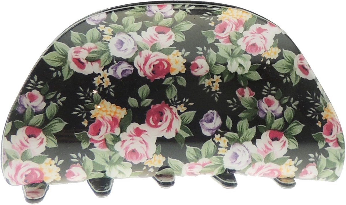 Grote Haarclip met Bloemenprint voor Dames - Snel en Stijlvol