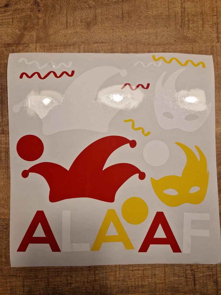 Herbruikbare statische raamsticker ALAAF