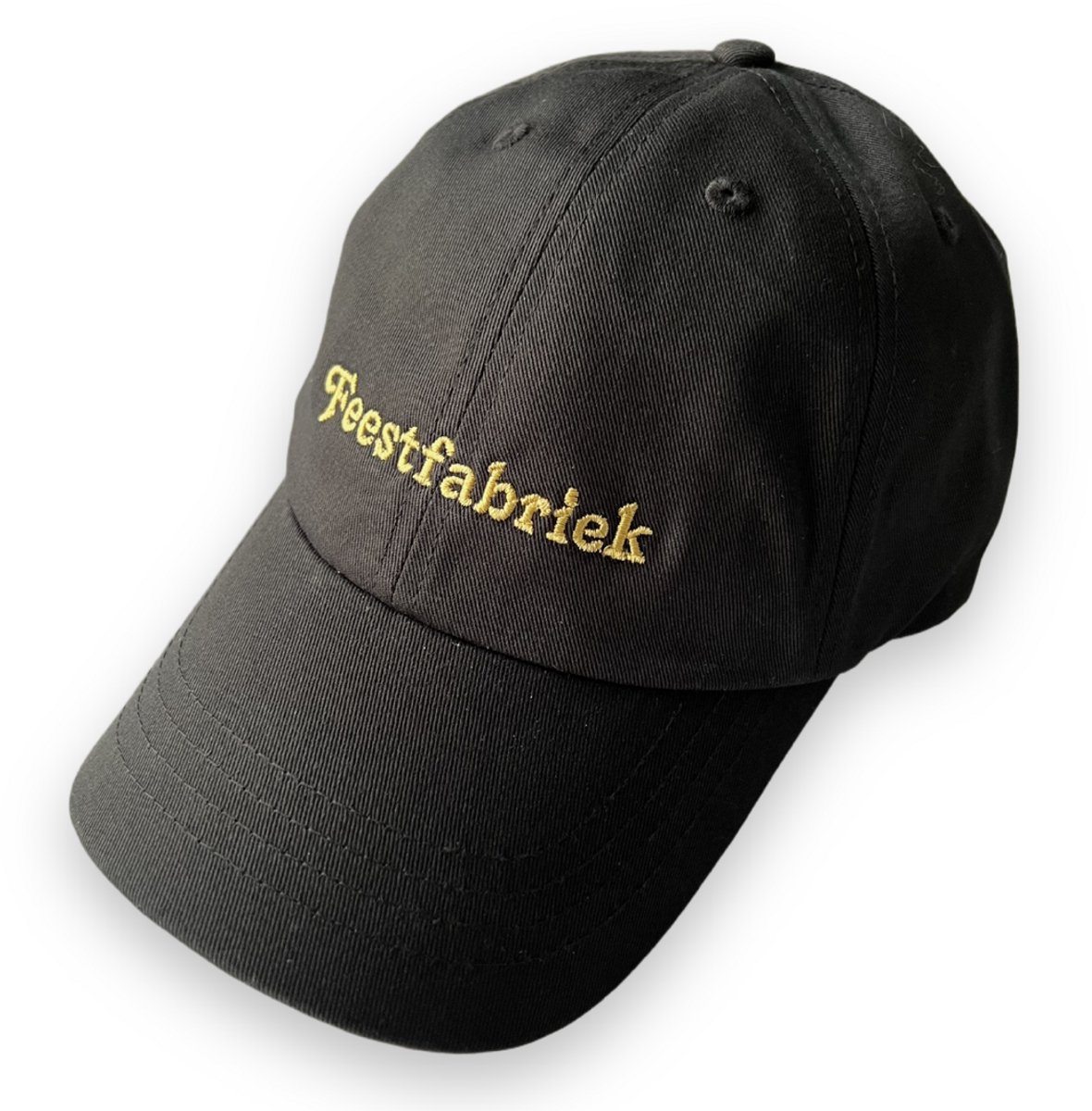 Feestfabriek - geborduurde dad cap - hat - pet - festival - feestbeest - embroidered - 100% Organic cotton