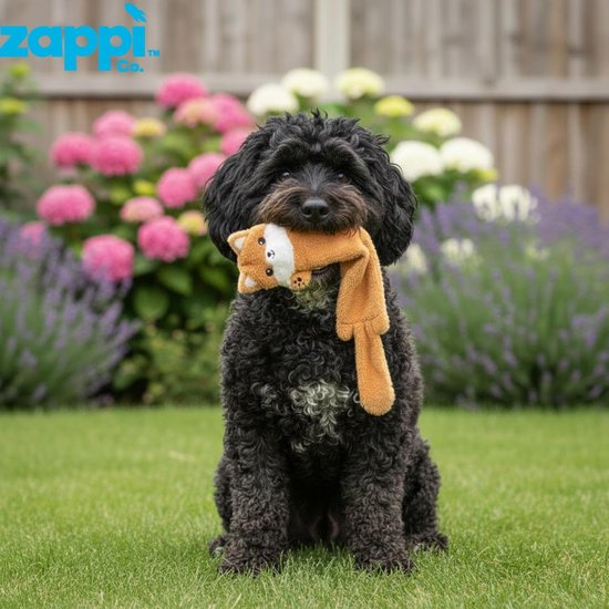 Hotype Piepend speelgoed voor hond, 2 stuks hondenspeelgoed zonder vulling, pluche speelgoed voor honden, veilig kauwspeelgoed voor kleine en middelgrote honden, hert en zebra