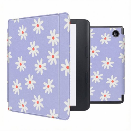 iMoshion Ereader Cover / Hoesje Geschikt voor Kobo Sage / Tolino Epos 3 - iMoshion Design Slim Hard Case Sleepcover Bookcase met stand - / Flowers Distance van iMoshion — afbeelding 5