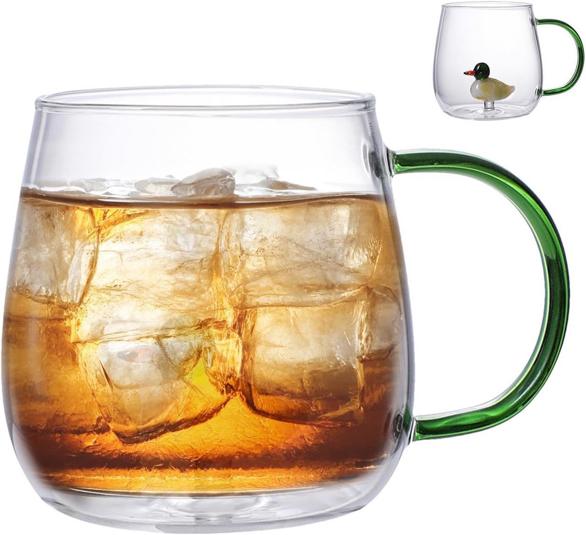 Glazen Drinkbeker met 3D Dierontwerp - Hittebestendig Borosilicaatglas