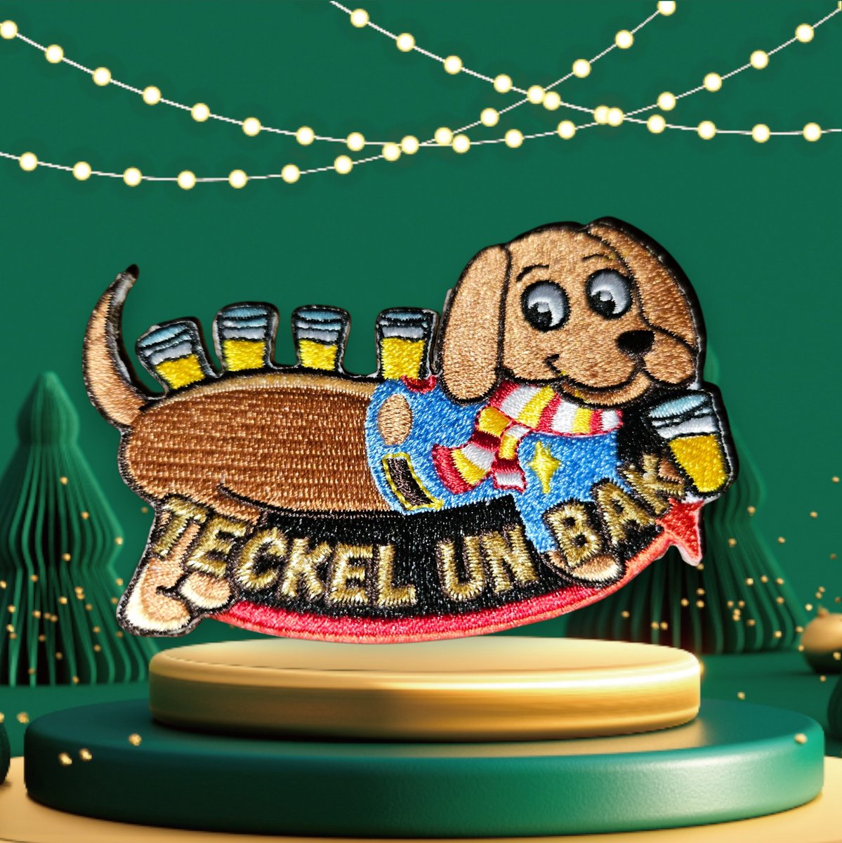 Carnavalsembleem: Teckel un bak