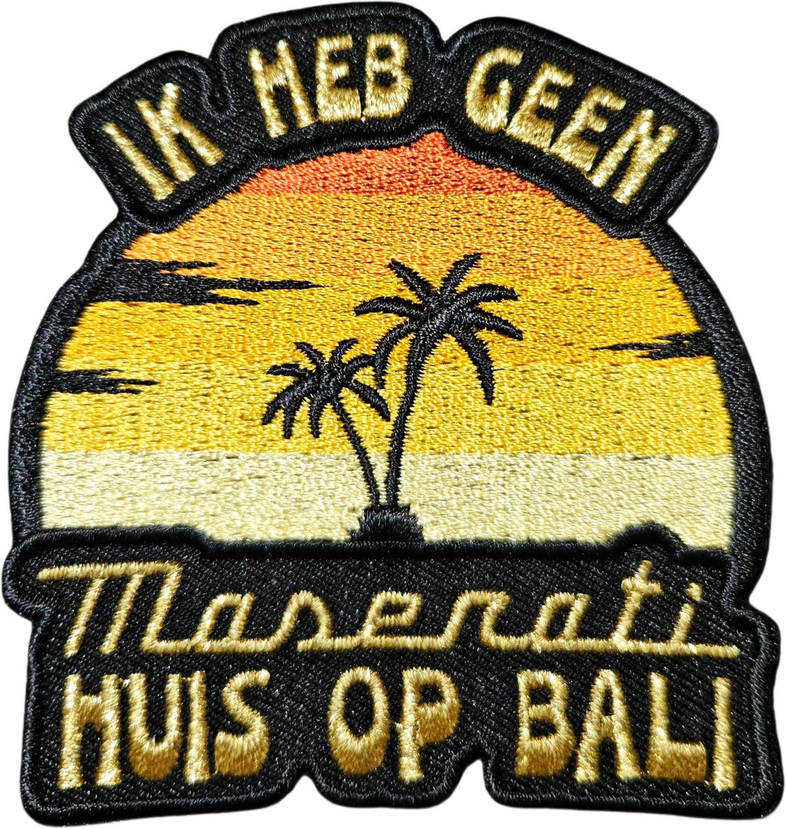 Carnavalsembleem: Ik heb geen Maserati