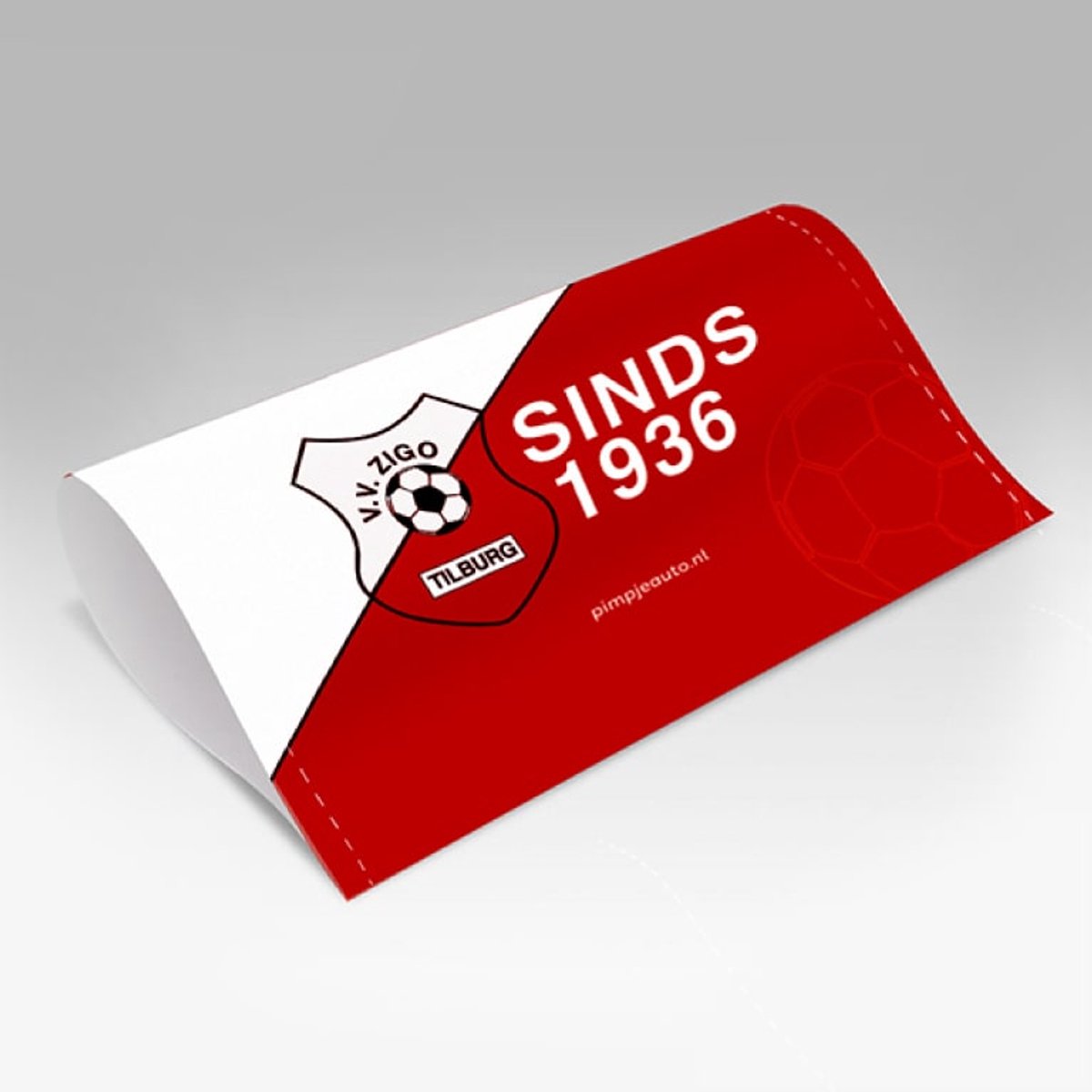 PimpJeAuto-Pimpers-v.v. Zigo Tilburg-Rood-Medium-160x80mm-Zelfklevend