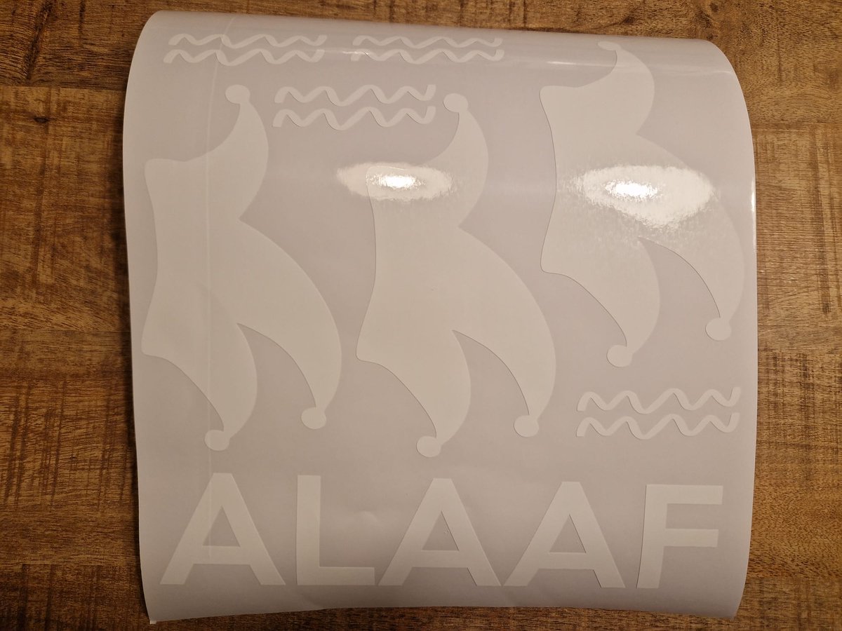 Herbruikbare statische raamsticker ALAAF
