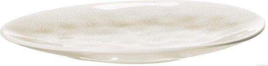 Kitchen trend - servies - Set van 4 - Creme Ocean - porselein - 20 cm rond, 85600255 SET 4