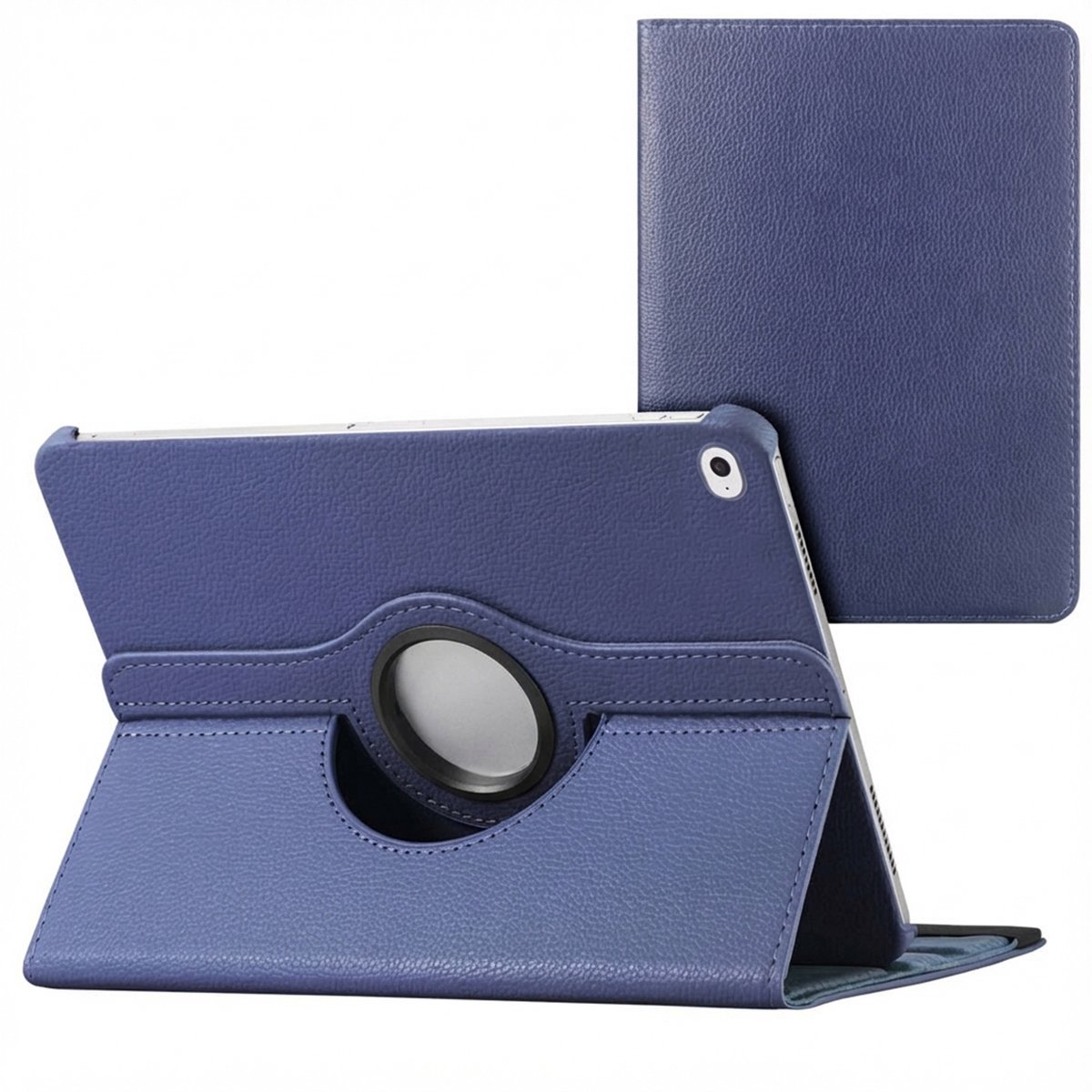 imoshion Tablet Hoes - Geschikt voor Apple iPad 6e / 5e generatie (2017/2018) 9.7 inch - 360° Draaibare Bookcase - Donkerblauw