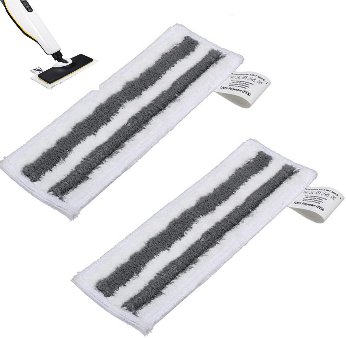 2 stuks - Stoomreiniger Doek - Stoomreinigeraccessoires - vervangingsset voor Kärcher EasyFix SC 1, SC 2, SC 3, SC 4, SC 5 microvezeldoeken