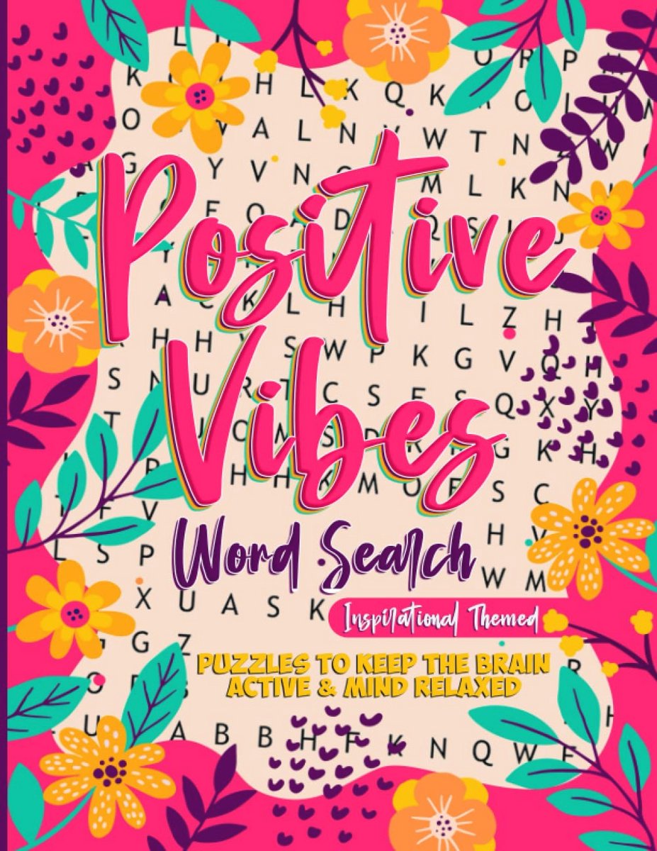 Inspirerende Woordzoeker voor Volwassenen en Tieners: 100 Puzzels en Oplossingen in Grote Lettertype