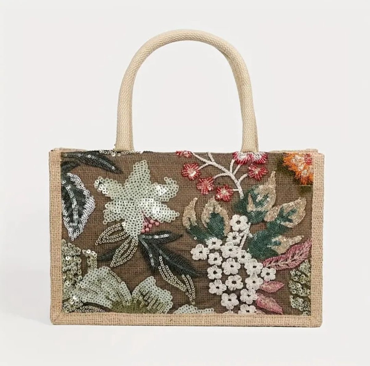 Luxe Geborduurde Dames Tas Groen Pailletten Bloemen Design Handtas Shopper Cadeau Voor Verjaardag Valentijnsdag Moederdag Kerst Bruiloft Jubileum