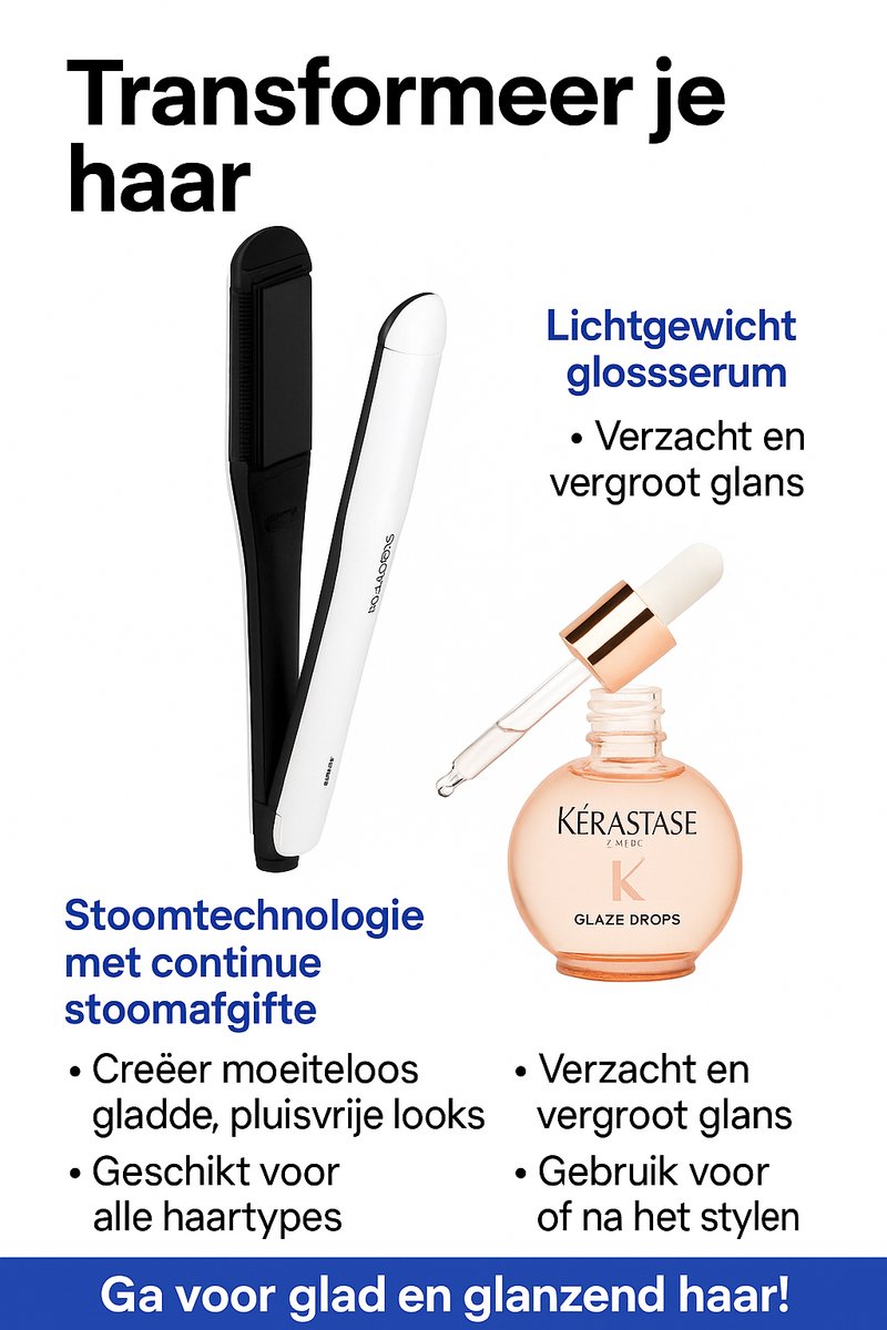 L'Oréal Professionnel Steampod 3.0 Stijltang met Kérastase Glaze Drops - afbeelding 3