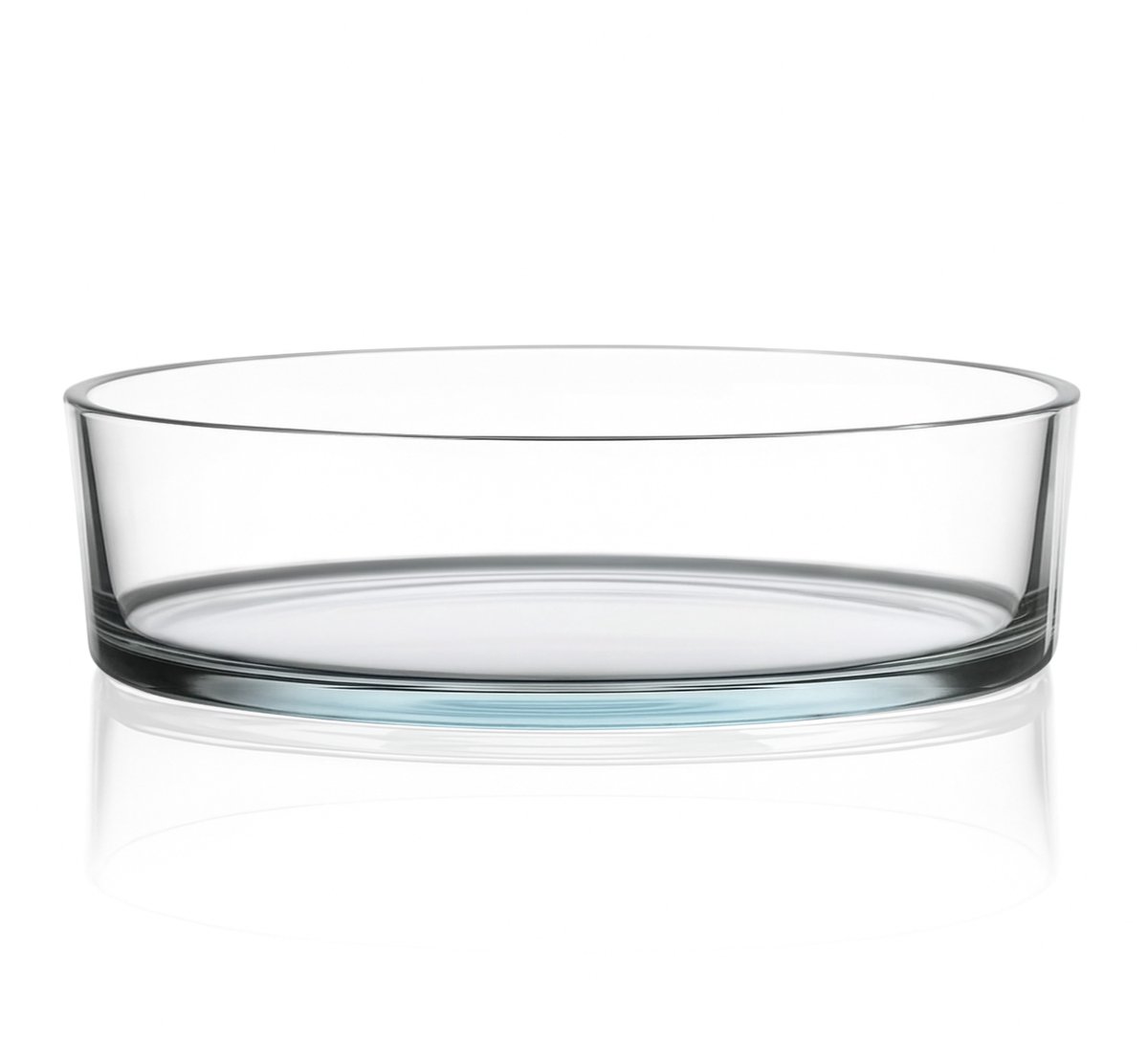 Glazen Schaal voor Kaarsenzand Ø29 cm – Ronde Decoratieve Schaal Clara – Transparant