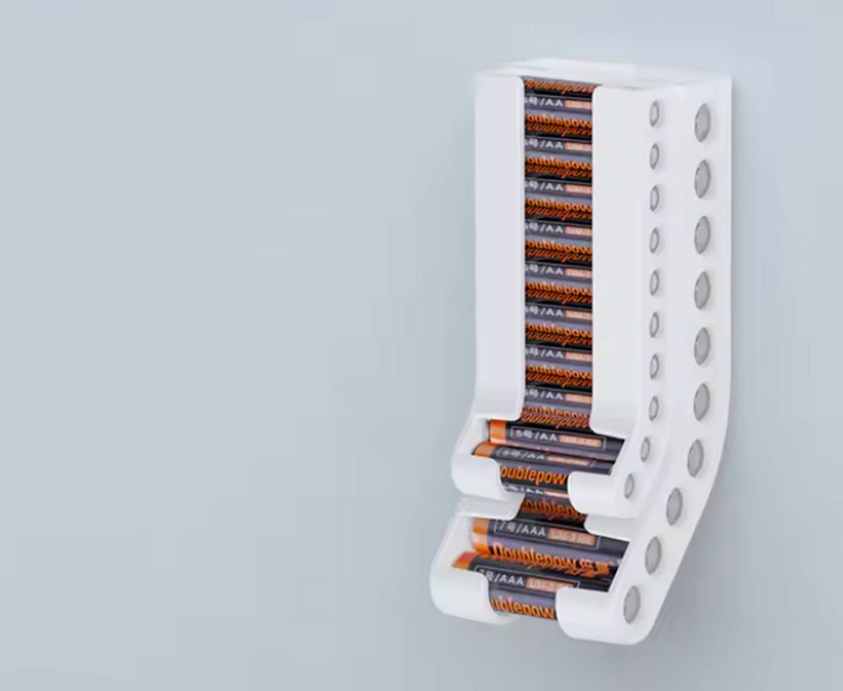 Batterij Opslag -- Organizer -- Combo -- Batterij Organizer -- Opslaghouder -- Wandhouder -- Batterij Dispenser Houder