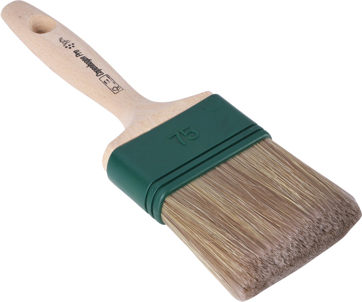 Copenhagen Pro Special Kwast - Maat 3.5 - Synthetisch Haar - FSC® Houten Steel - Platte Beitskwast - Geschikt voor Acryl, Beitsen en Muurverf - Veerkrachtig en Zacht