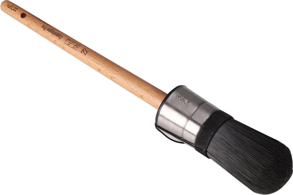 Copenhagen Pro patentpuntkwast - maat 22 - synthetisch haar - FSC® houten steel - ****