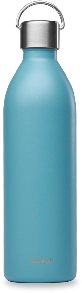 Qwetch - Isothermische fles - Active Matt Blauw Acier- 1L.