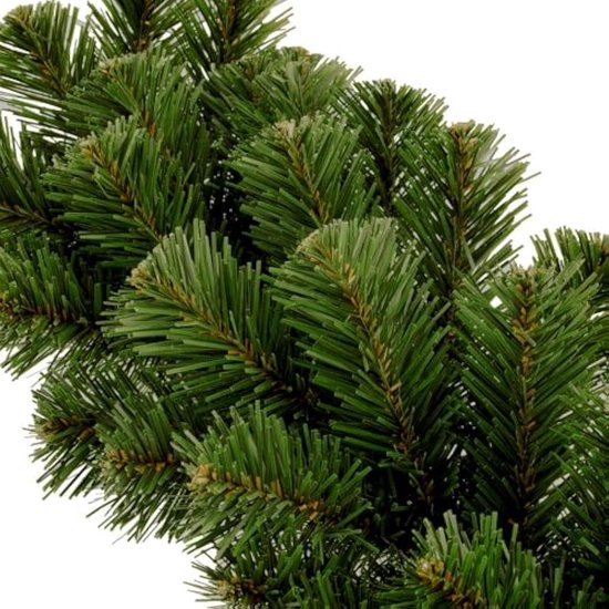 Zateety Kerstslinger 270 cm, Kunstmatige Decoratieve Slinger Met Ledverlichting, Kerstdecoratie, Dennenslinger, Flexibel Inzetbaar (Rood