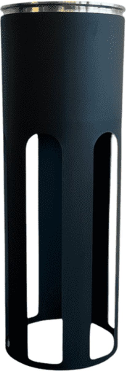 XLBoom Pillar Black – Luxe dubbelwandige wijnkoeler op standaard (80 cm) – Verkrijgbaar in Black | Soft Black | Pure Stainless | Soft Copper – Design champagne cooler door Frederik Delbart