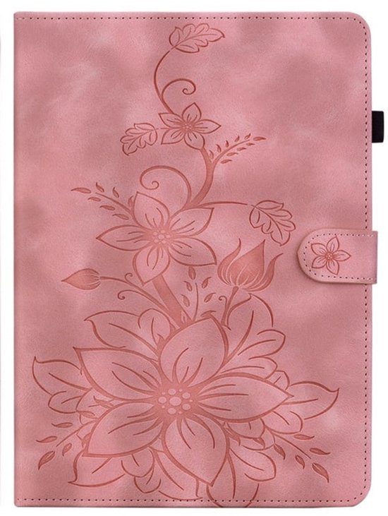 Étui de Protection Housse Pochette Couverture compatible avec Apple iPad 10 - A16 - 10.9 - 2022 - 2025 - Lys - Rose