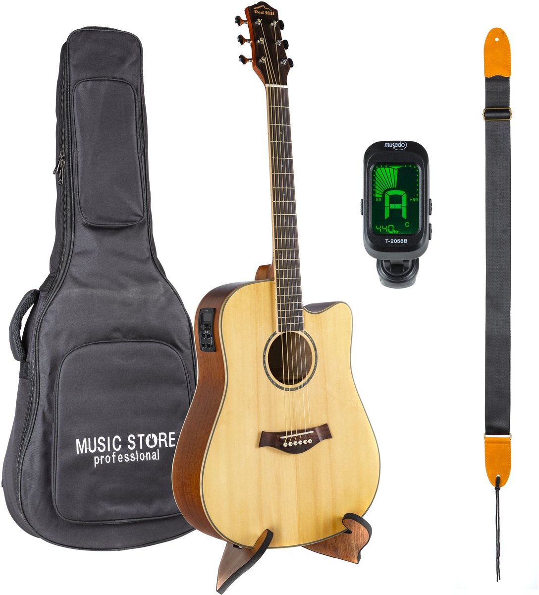 Red Hill Western Bundle 2 Wide Neck - Akoestische gitaar set