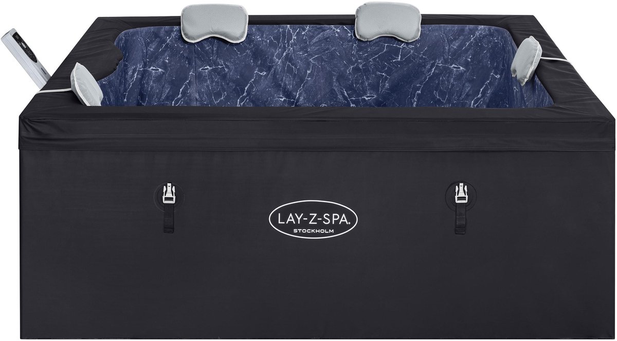 Lay-Z-Spa Stockholm ThermaCore UltraFit Smart AirJet - 6 personen - 164 x 164 x 65 cm