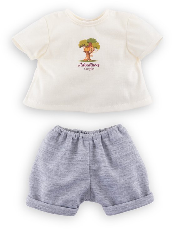 Corolle poppenoutfit T-shirt en korte broek Kleine Ontdekker 30cm. van Merkloos — afbeelding 5