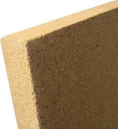 Vermiculiet vuurhaardplaat, vervanging van chamotteplaat, vuurvaste kachelbekleding (2 stuks, 25 mm