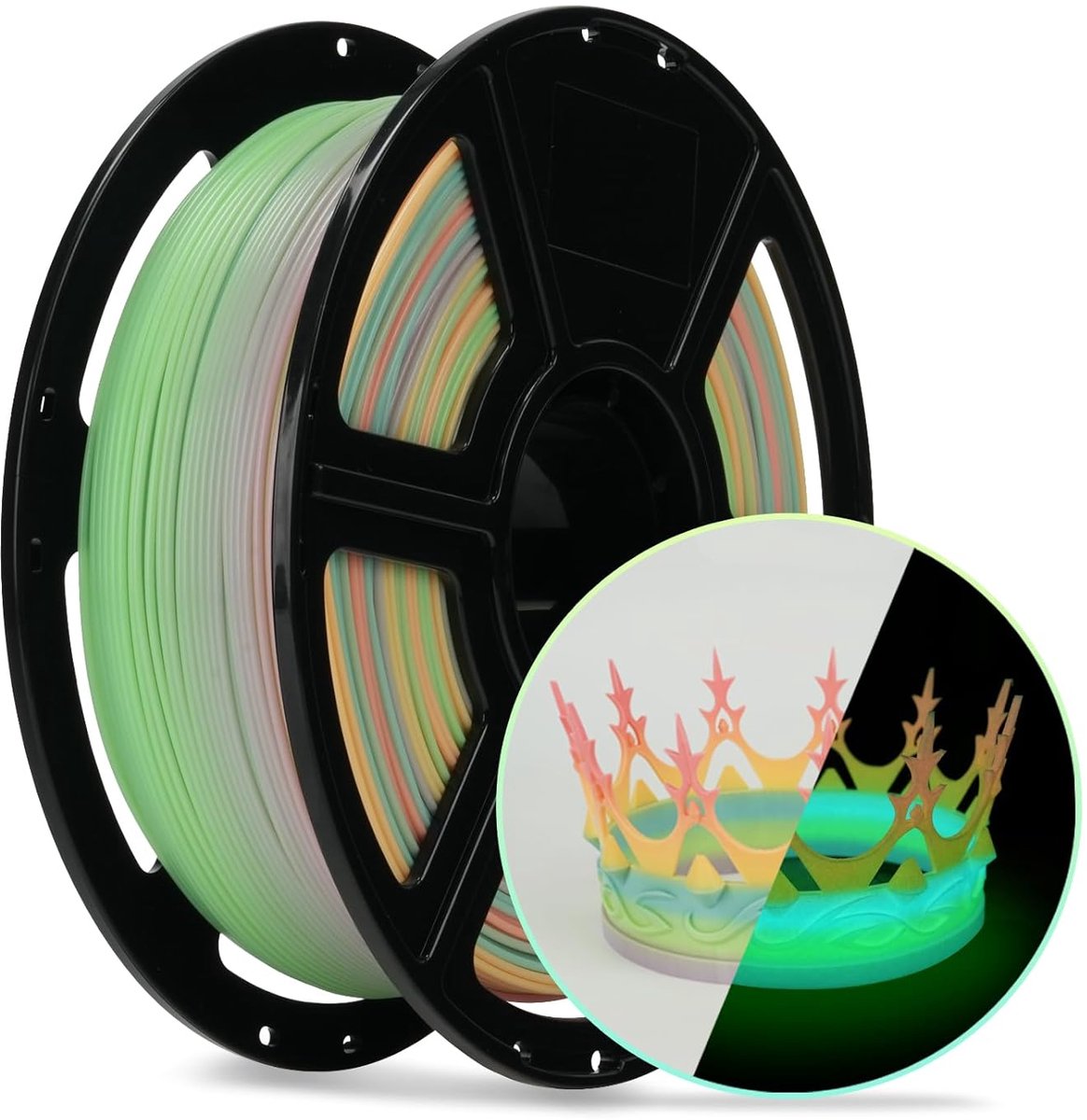 FlashForge PLA Glow In The Dark - Luminous Melody - 1.75mm - Biologisch Afbreekbaar - 1kg