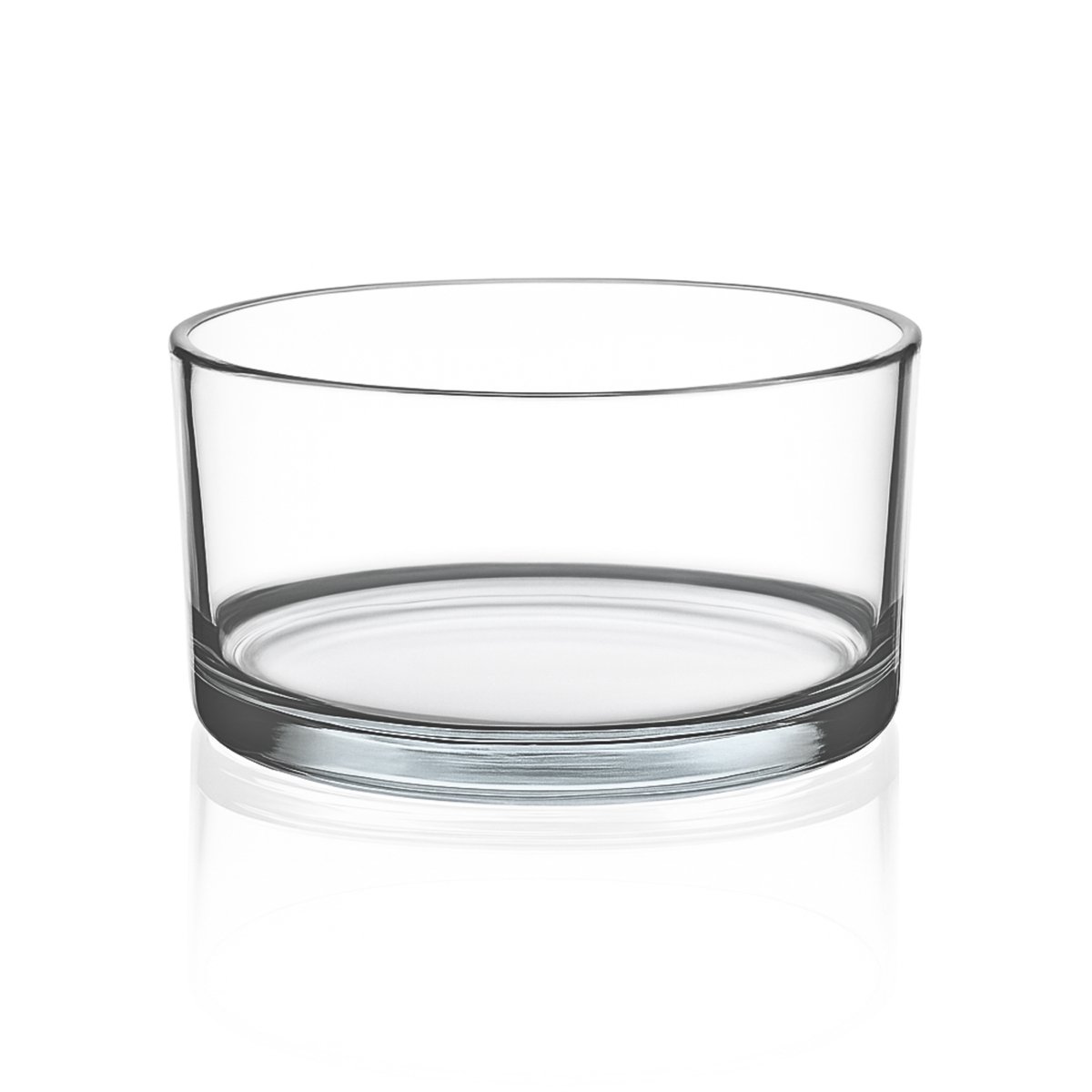Glazen Schaal voor Kaarsenzand Ø15 cm – Ronde Decoratieve Schaal Clara – Transparant - Schaal voor kaarsen en decoratie
