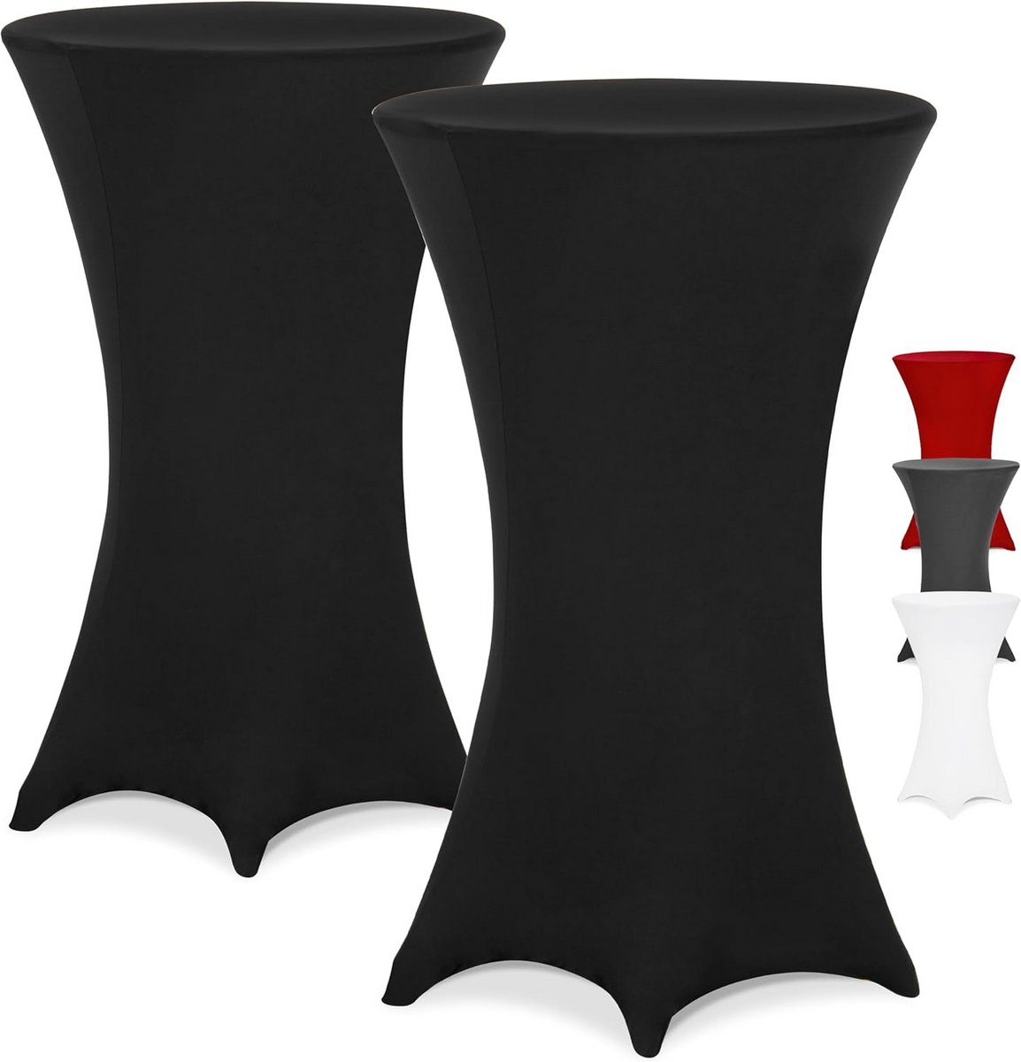 Stretch Tafelhoes voor Statafel Ø70-75cm – Wasbaar en Kreukvrij in Diverse Kleuren