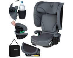 Lionelo Orin Autostoel ISOFIX - Opvouwbaar Autostoeltje 100-150 cm (3,5-12 jaar / 15 tot 36 kg / Groep 2 3) – 14-standen Hoofdsteun – 4-standen Rugleuning – Licht & Compact – Inclusief Bekerhouder & Transporttas – Kinderzitje i-Size Reis