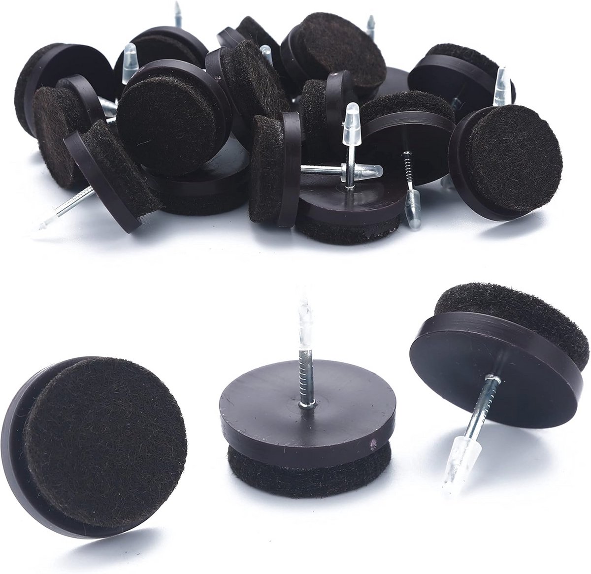 Vilt Pads voor Meubels - Heavy Duty Vloer Beschermers voor Stoelen - 24 Stuks