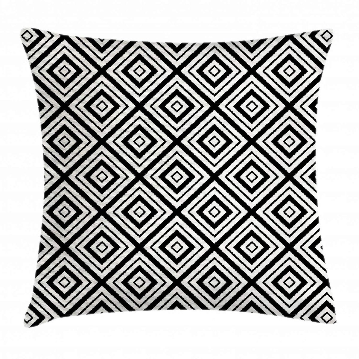 Abakuhaus Geometrische Kussenhoes 40x40 cm – Zwart-Wit, dubbelzijdig