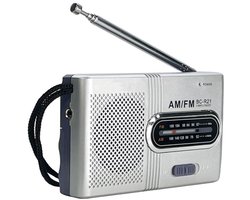 Kleine Draagbare Radio op Batterijen - Draagbare radio - Noodradio - Werkt op batterijen - AM & FM Radio - Koptelefoonaansluiting - Kleine radio voor reizen, noodgevallen en entertainment