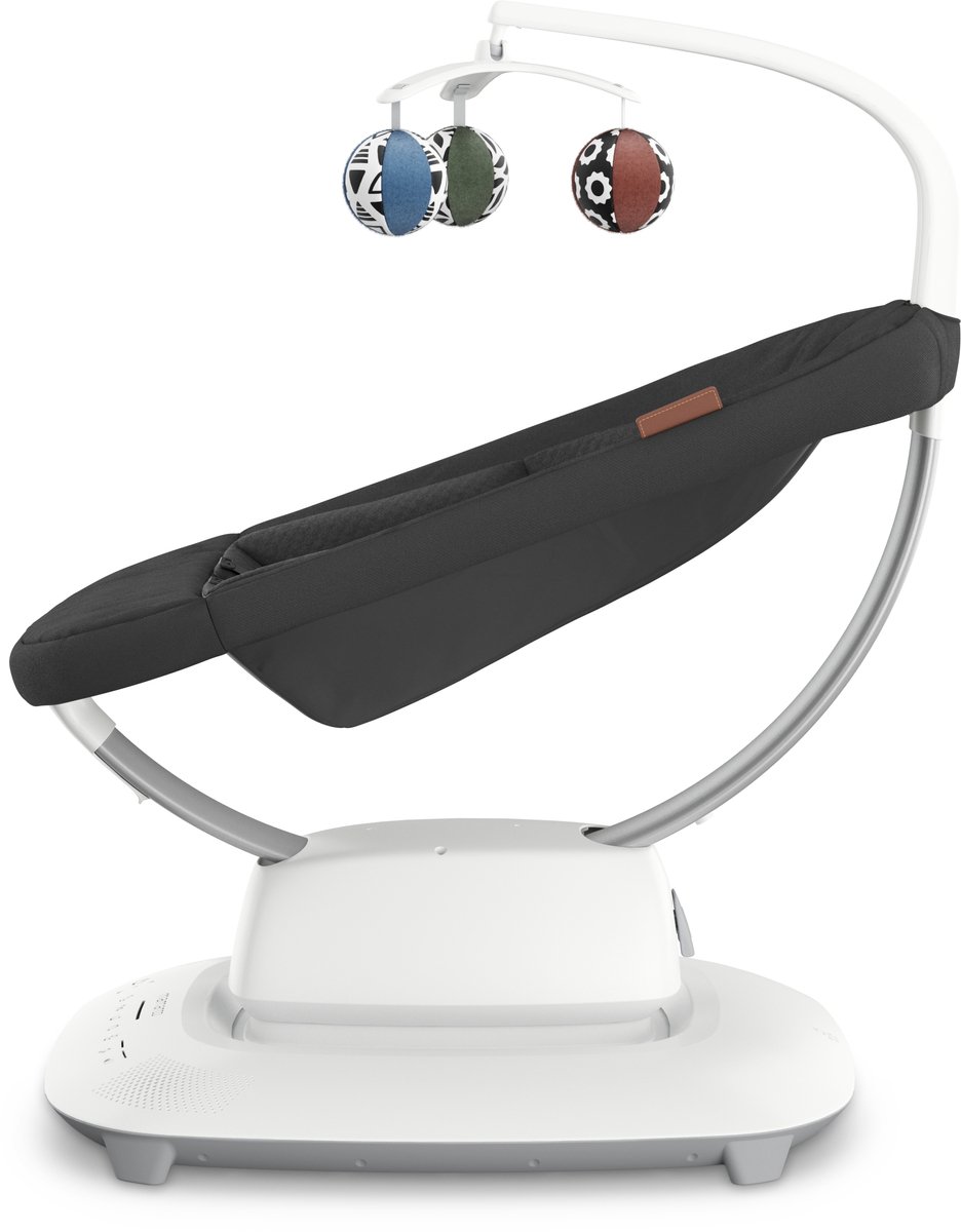 UPPAbaby Mamaroo - Smart Babyswing - Wipstoel - Jake - Charcoal Mélange - Zwart – foto 6