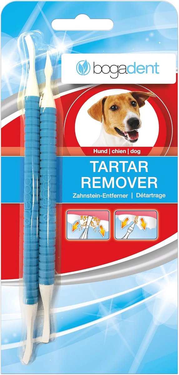 Tandsteenverwijderaar voor honden, set van 2