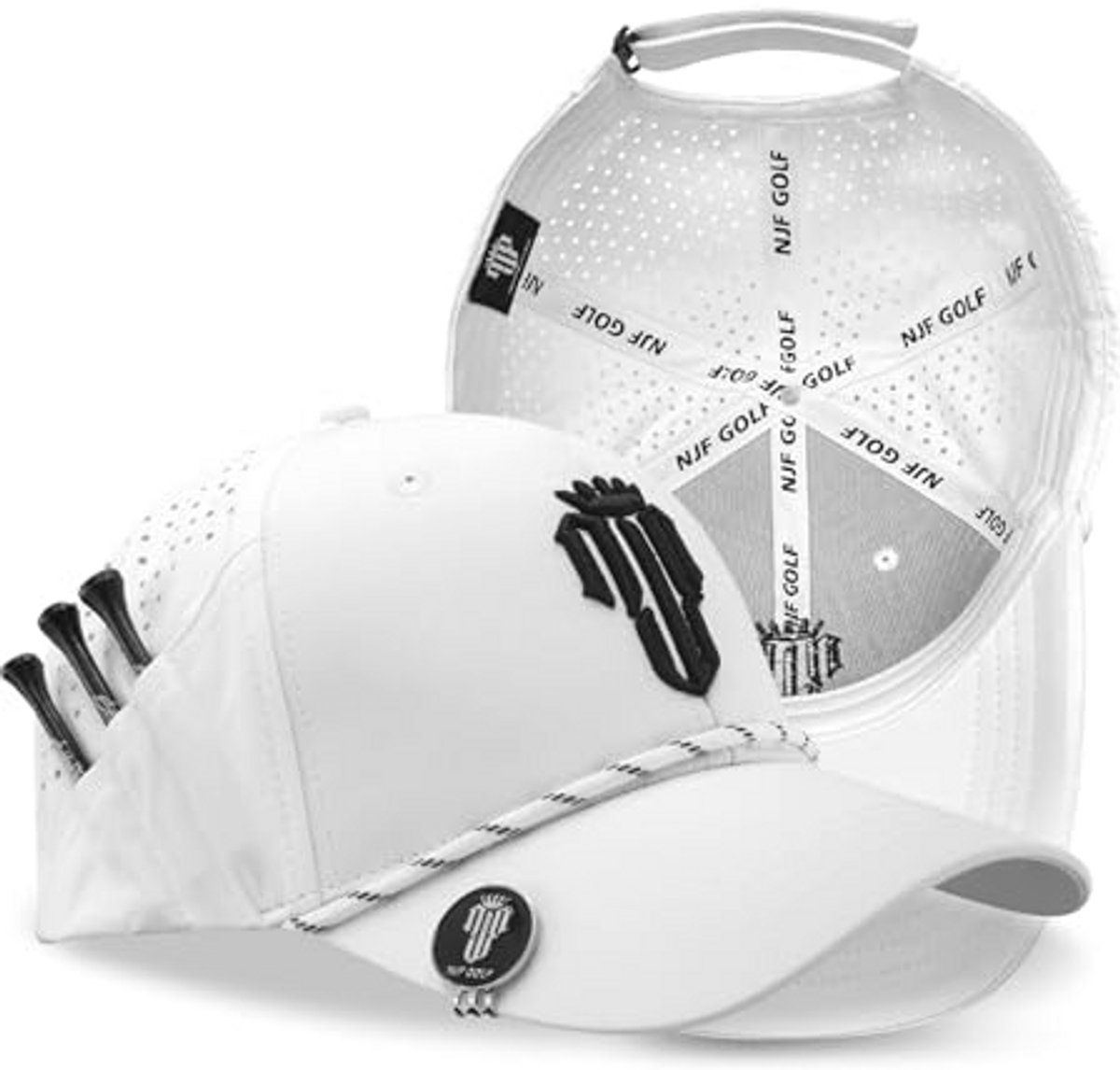 Ademende Golfhoed Heren - Verstelbare Snapback Pet met T-Houder
