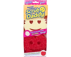 Scrub Daddy - Mommy Valentijn - Duopack - Éponge de nettoyage - Flextexture