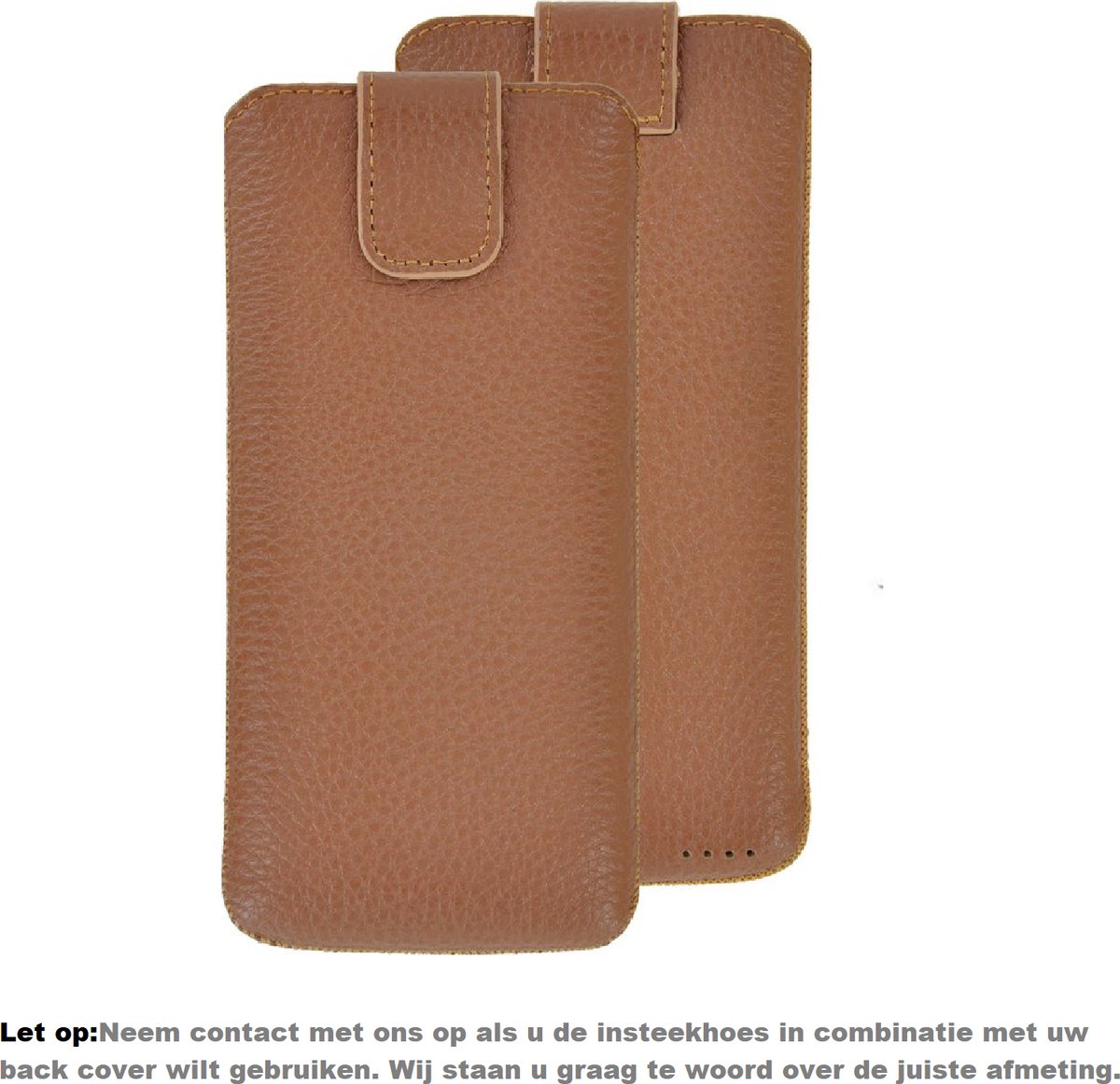 Samsung Galaxy A12 Hoesje - Insteek Cover Echt Leer Camel Bruin