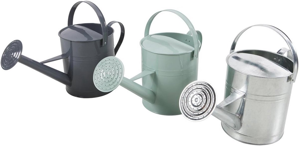 Verzinkte Gieter Kan 5 Liter - Zinken Waterkan voor Tuin en Plantverzorging in Groen