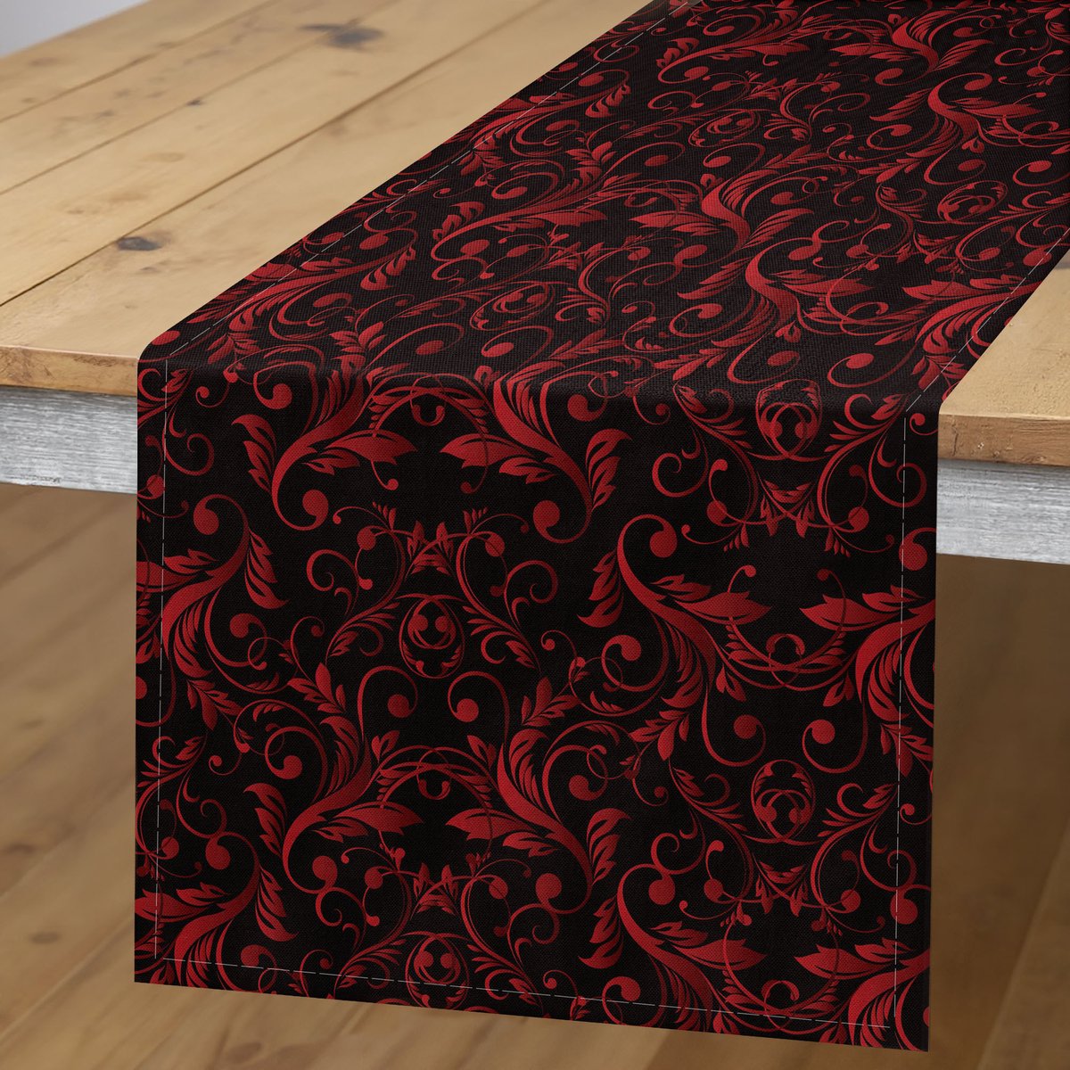 ABAKUHUS Tafelrunner Victoriaans – etnische Strudelbloemen – 40x300 cm