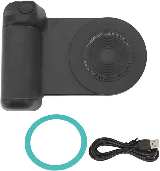 Magnetische Camerahandgreep Bluetooth Beugel, Smartphone Handgreep Fotohouder, Houder voor Smartphone Cameragreephouder voor Videofoto Opnamen(Roze